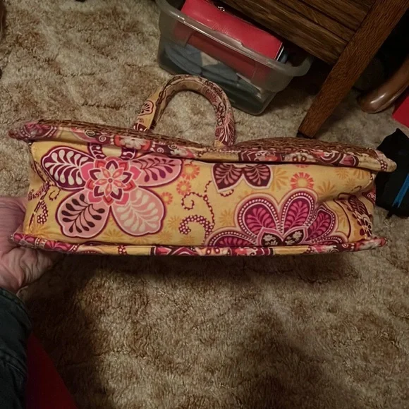 RARE EUC Vera Bradley wicker purse - Picture 9 of 16